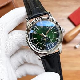 2024 Classic Style Men's Fully Automatic Mechanical Watch Stainless Steel/Calf Leather Strap High Quality Men's AAA Watch