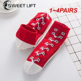 Men's Socks 1-4PAIRS Cotton Durable Soft Breathable Summer Sports Versatile Design Must-have Men Women Stylish