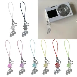 Keychains B36D Goth Y2K Phone Charm Pendant Summer Jellyfish Keychain For Keys Bag Accessories