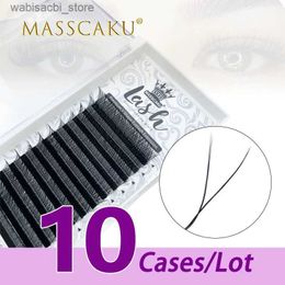 False Eyelashes 2021 Hot sale 10case/lot faux mink Y-shape eyelash volume c/d curl very comfortable matte material super soft make up lashes24327