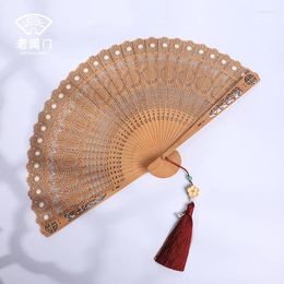 Decorative Figurines |sandalwood Fan Sandalwood Factory In Suzhou High-grade Gift Craft - 20 Peacock Feathers