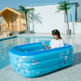 Bathtubs Inflatable Pool Bathing Tub Baby Adult Kids Home Outdoor Large Swimming Square Inflatable Square Swimming Pool