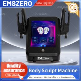 EMSzero Muscle Body Sculpt Slimming Machine Hi-emt with 4 Handles RF Pelvic Stimulation Pads Optional Salon
