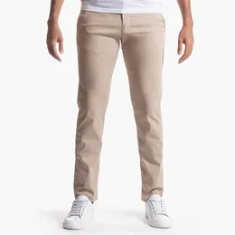 Men's Pants Classic Slim Fit Casual Stretch Mature Straight Leg Plus Size Long Black High Quality 2024 Trousers