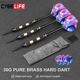 Darts CyeeLife 30Gram Professional Steel tipped darts with bag Extra FlightsHouse Darts set for beginners 24327