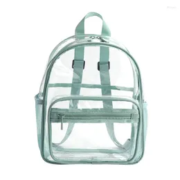 School Bags Women Backpack Transparent PVC Bag Female College Students Bookbag Travel Daypack