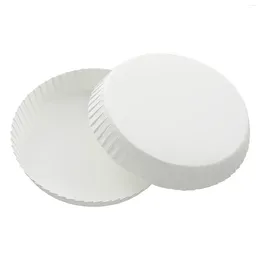 Dinnerware 100 Pcs Paper Cup Lid Espresso El Covers Coffee For Drinks Disposable Drinking Lids