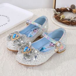 girls Princess shoes pearl bowknot baby Kids leather shoes blue white pink infant toddler children Foot protection Casual Shoes W4lH#