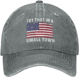 Ball Caps Try That In Small Town Hat Men Baseball Cap Vintage