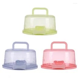 Storage Bottles Cake Holder With Handle Easy To Store And Carry Pastry Boxes Cupcake Container Drop