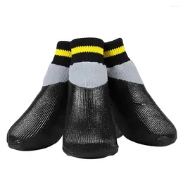 Dog Apparel Socks With Rubber Bottoms And Straps Anti Protectors Waterproof Booties Shoes For Small Medium Dogs Cats