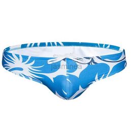 Men's Swimwear Summer Men Swim Briefs Swimsuits Fashion Print Swimming Trunks Surf Board Shorts Gay Swimwear Bermuda Bathing Suits 24327