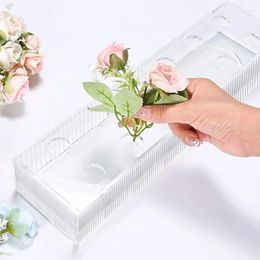 Vases Water Ripple Clear Acrylic Flower Vase Decorative Centrepieces Party