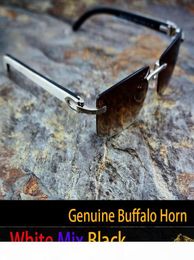 HANDMADE white black Buffalo Horn Glasses frame pink sunglasses men glasses frames brand sun mens 0125421177