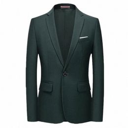 high Quality Busin Slim Fit Single Butts Suits Jacket Men Slim Fit Casual Fi Wedding Groom Tuxedo Blazer Coats 6XL-M R1yd#
