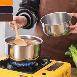 Cookware Sets 3pcs Stainless Steel Soup Pot With Lid Stock Set Kitchenware Stew Cooking Tools Kitchen Accessories