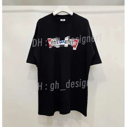 Men's T-Shirts 2024Ss Vetements T-Shirt Men Women 1 1 B Quality Tee Oversize VTM Tops Summer T Shirt 59