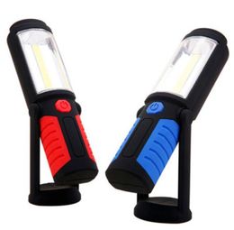 Powerful Portable 3000 Lumens COB LED Flashlight Magnetic Rechargeable Work Light 360 Degree Stand Hanging Torch Lamp For Work4091689