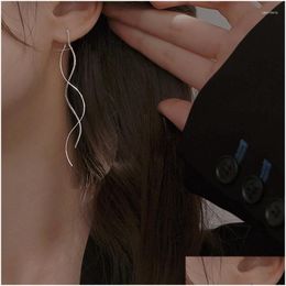 Dangle Chandelier Earrings S925 Sier Needle Tassel Long Chain Drop For Women Girls Ear Accessories Lovely Jewelry Gifts Eh1195 Deliver Otghw