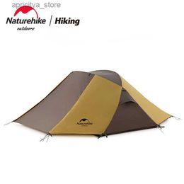 Tents and Shelters Naturehike New Outdoor Camping Butterfly Cross Double Hall Tent Large Space Lightweight 2 Man Tent Sunscreen Beach Forest Tent24327