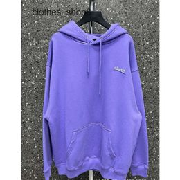 Version Mens Men Sweaters Cola Fashion High Home Hoodie balencigs Designer Hoodies Embroidered Paris Classic Loose Hooded Couple Fi YTB9