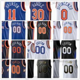 Basketball Jerseys Jalen Brunson 11 Julius Randle 30 Bojan Bogdanovic 44 Donte DiVincenzo 0 OG Anunoby 8 Alec Burks 18 Mitchell Robinson 23 Precious Achiuwa 5 Printed