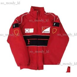 Motorcycle Apparel F1 Forma One Racing Jacket Autumn and Winter Fl Embroidered Logo Cotton Clothing Spot Sales Drop Delivery Mobiles Dhmdc 889