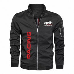 motorcycle jacket for men aprilia RSV4 logo print Hip hop Street men's jacket New military bomber jacket men baseball W6ZN#