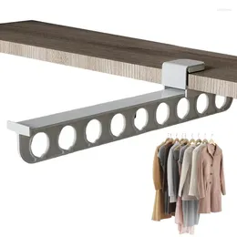 Hangers Wardrobe Hang Hanging Rod Clothes Bags Rail Pull Out Retractable Cabinet Sliding Rack For Pants Coat