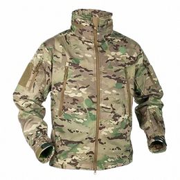 winter Military Fleece Jacket Men Soft shell Tactical Waterproof Army Camoue Coat Airsoft Clothing Multicam Windbreakers m7Bw#