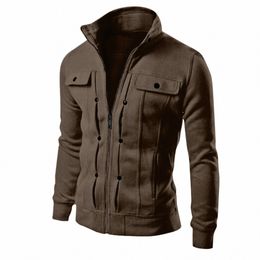 men's Butt Work Jacket Men's Multi Pocket Stand Collar Casual Mountain Jacket Big Jackets Wool Jacket Coat Kindling h2bh#