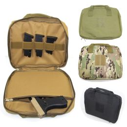 Bags Tactical Handgun Case Pistol Carry Bag with Magazine Pouch Military Hunting Portable Handgun Holster Soft Padded Pistol Carrier