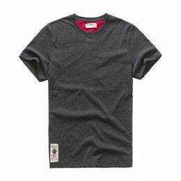 men's T-shirt Cott Solid Color t shirt Men Causal O-neck Basic Tshirt Male High Quality Classical Tops 97dR#