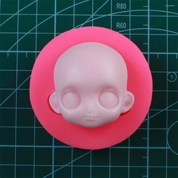 Baking Moulds 3D Head Chocolate Mould Baby Face Silicone Mold Cake Decorating Tools Fondant Sugar Process Kitchen DIY Cupcake T0920