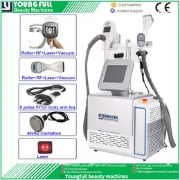 Roller Vacuum Fat Wrinkle Removal Eyelid Tighten face lift lipolaser Skin Whiten rejuvenation figure build wight lose Velashape Cavitation RF Slimming Machine