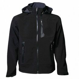 outdoor Fleece Single-layer Jacket Men's Soft Shell Spring Autumn Winter Loose Jacket K95D#