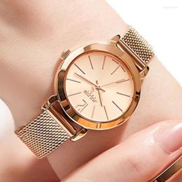 Wristwatches Watch Women Fashionable Light Luxury Niche Waterproof Minimalist Temperament Student Middle And High School Steel Strip