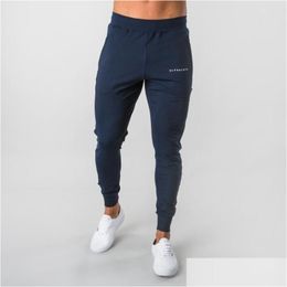 Mens Pants Autumn Winter Fitness Men Gyms Fashion Cotton Pencil Bodybuilding Trousers Jogger Asian Size Drop Delivery Apparel Clothing Dhjnt