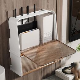 Hooks Wall-mounted Router Box Office Media Decor Console Wifi Wireless Storage Rack Bracket Hangings Wall Shelf TV Accessories