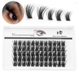 False Eyelashes 60Clusters Cluster Lashes Faxu Mink Hair C/D/DD Curl Individual Thin Band DIY Eyelash Extension Lash Clusters Women