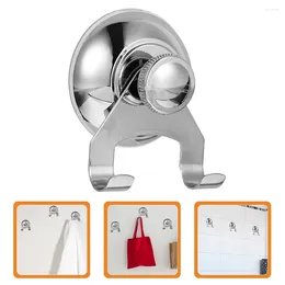 Hooks Sucker Clothes Hook Bathroom Towel Holder Shower Wall-mounted Curtain Stainless Steel Suction
