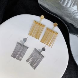 Designer Earrings For Women Girl Ins Style Line Tassels Earrings Stud For Party Jewelry Wedding Gift