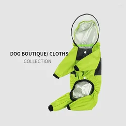 Dog Apparel Amazon Pet Clothes Waterproof Rain Coat Mackintosh Four Seasons Universal Four-legged Transparent PU