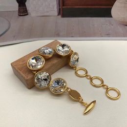 Loe Bracelet Designer Jewelry, 3 gold circles plus 6 diamond jewelry, select bracelets for gift