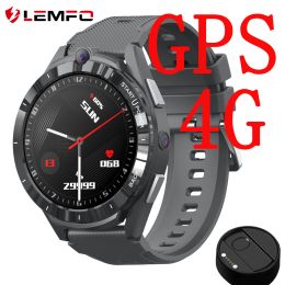 Watches LEM16 4G GPS Smart Watch Android 11 Smartwatch Men 6GB 128GB 900mah With Power Bank Dual System 2022 New 4G Smart Watch 1.6 Inch