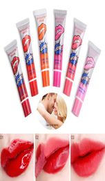 6 colors Lip Gloss Peeloff Lasts For 24h No Stain Marine Collagen Lipstick Balm Plant Romantic Bear Makeup Moisturizing Lip Mask2222522