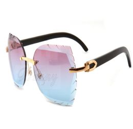 2019 new fashion engraving lens sunglasses 8300817 privatecustom can name on the lens high quality natural black horn sunglasses6406917