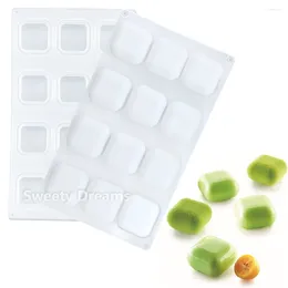 Baking Moulds 12 Cavities Square Shape Silicone Cake Mould For Mousse Pastry Dessert Fondant Chocolate Moulds Bakeware Tools