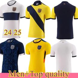 24 25 Ecuador ESTUPINAN PLATA Mens kids Soccer Jerseys kit 2024 MARTINEZ CENTRAL IBARRA PALACIOS M. CAICEDO Home Away 3rd Fotball Shirts