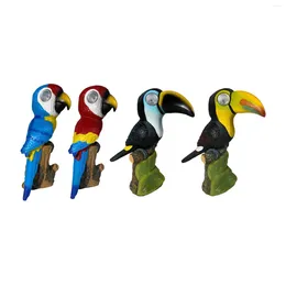 Garden Decorations Bird Statue Creative Novelty Art Craft Solar Ornament For Backyard Patio Home Desktop Lawn